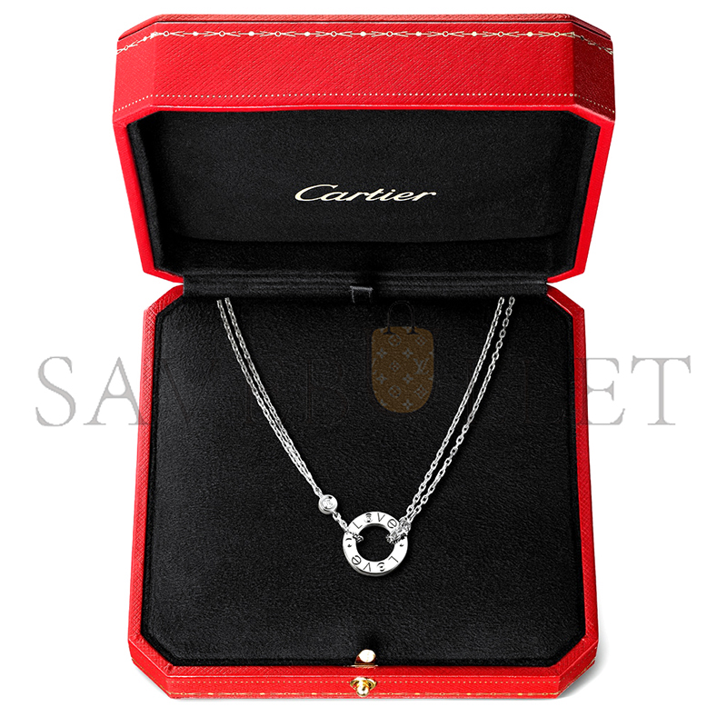 CARTIER LOVE NECKLACE, 2 DIAMONDS B7219400